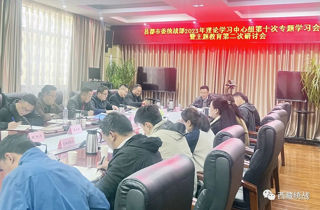 昌都市委统战部理论学习中心组召开2023年第十次专题学习会暨主题教育第二次研讨会